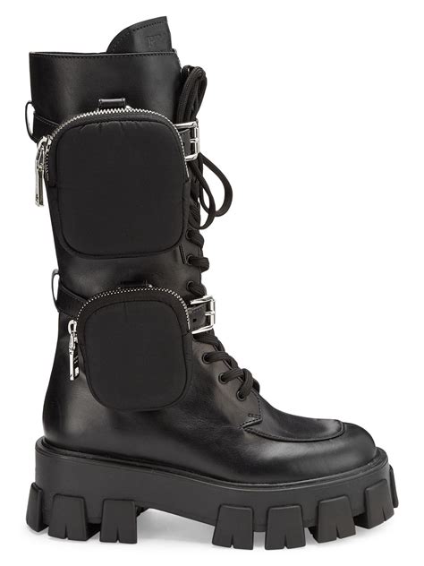 prada high top boots.